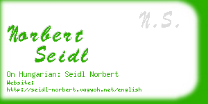 norbert seidl business card